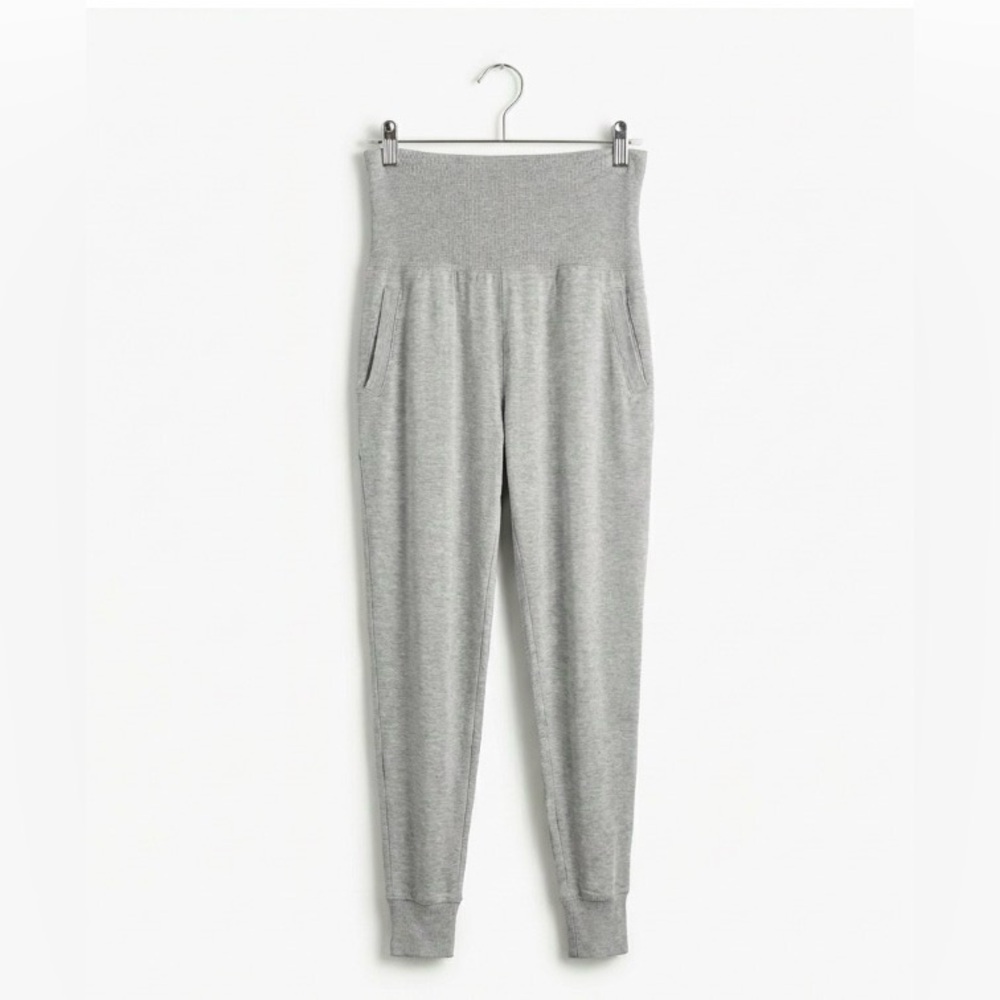 BEYOND YOGA Gray Modal Soft Foldover Jogger Sweatpants Women's XS CF1079